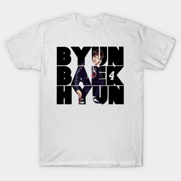 EXO Baekhyun Full Name OT12 T-Shirt by iKPOPSTORE